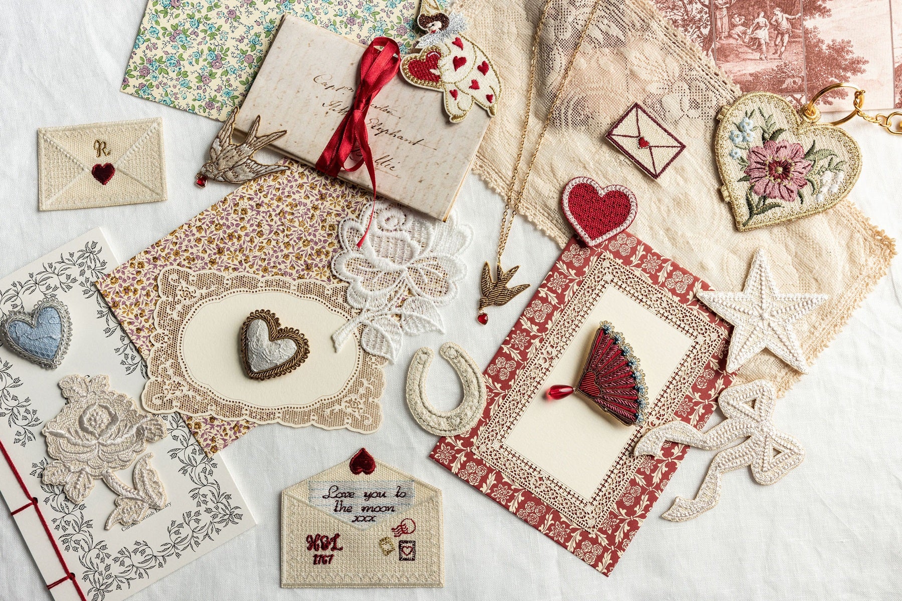 Love Letters - Valentines Collection 2026 Embroidered Accessories
