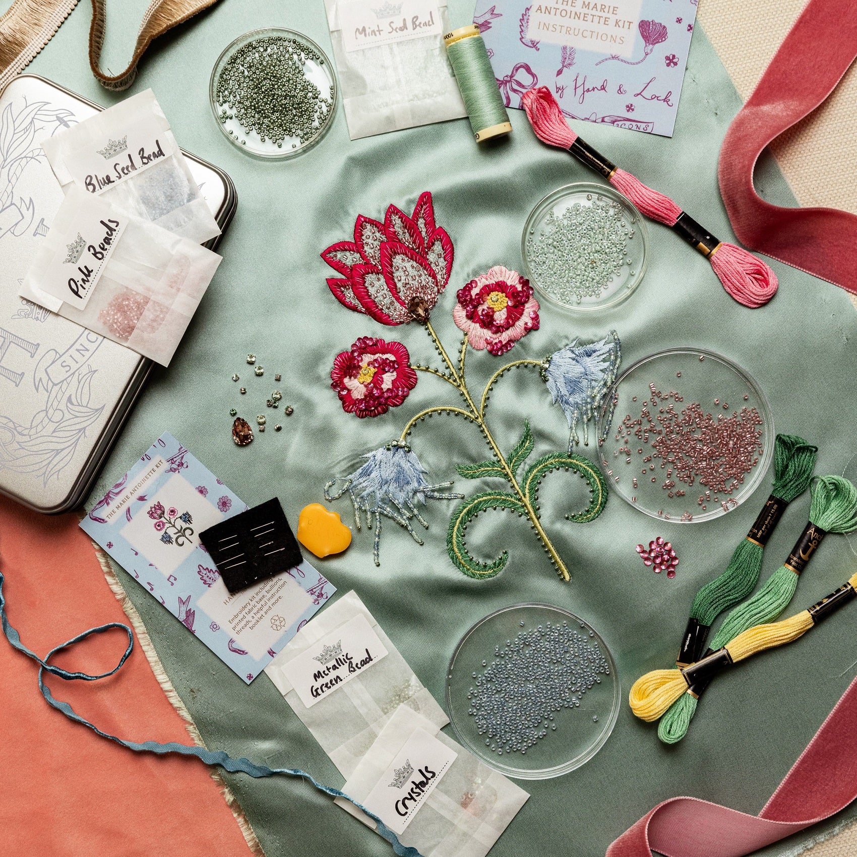 Marie Antoinette Goldwork Embroidery Kit - Kit
