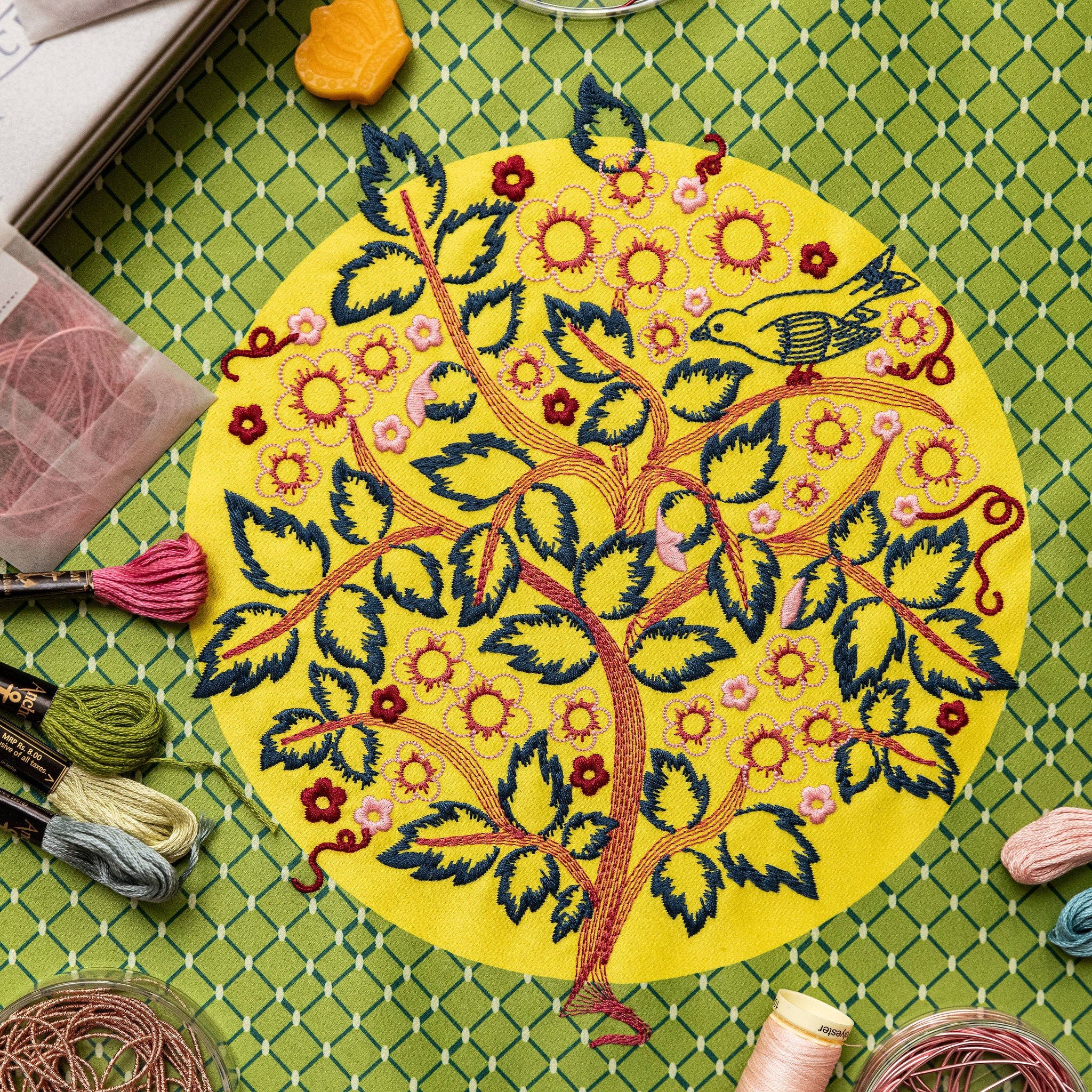 May Morris Embroidery Kit - Digital Embroidery