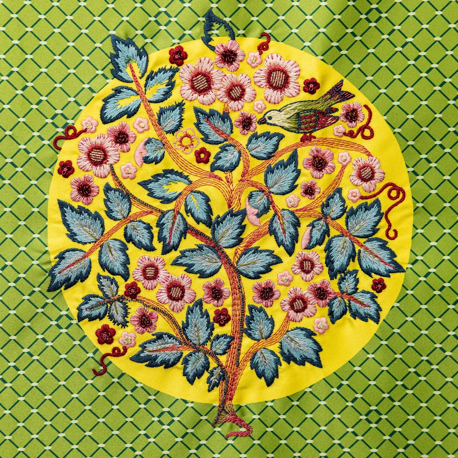 May Morris Embroidery Kit - Embroidered Sample