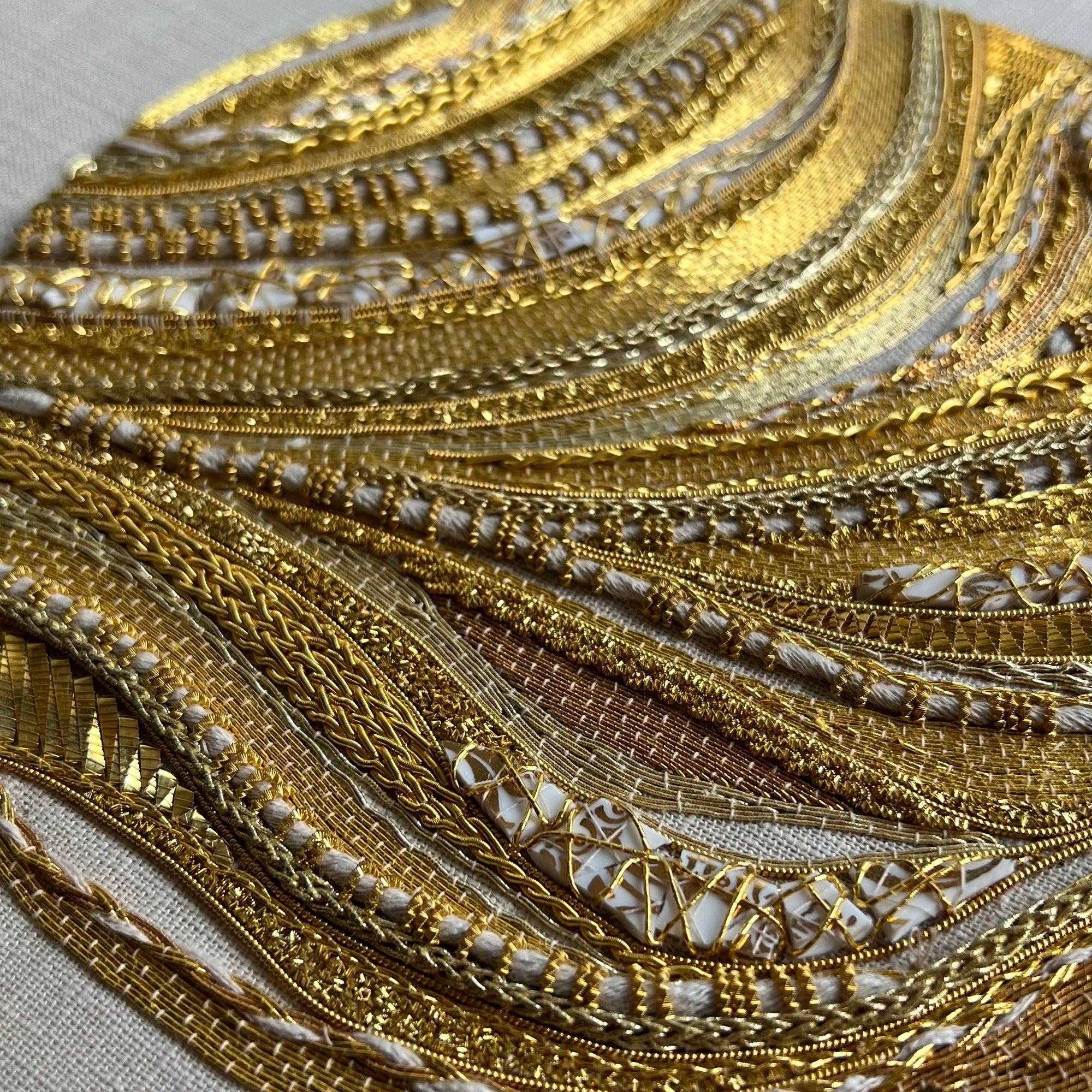 Michelle Agnew Guest Tutor Illustration Course - Impressionist Goldwork 