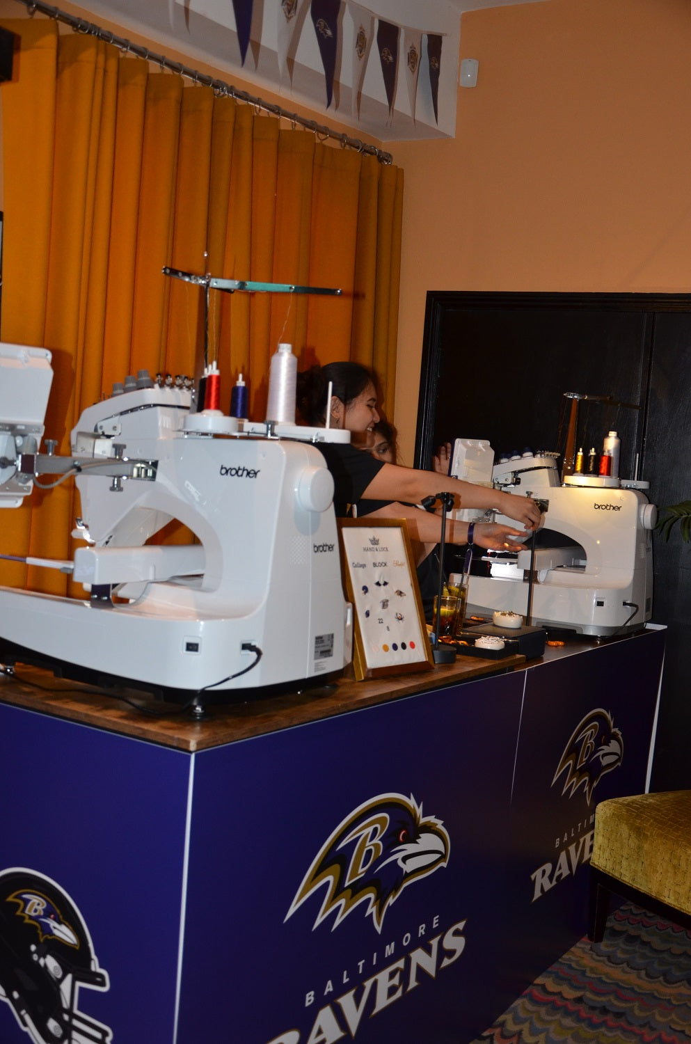 NFL Baltimore Ravens Bespoke Machine Embroidery Event