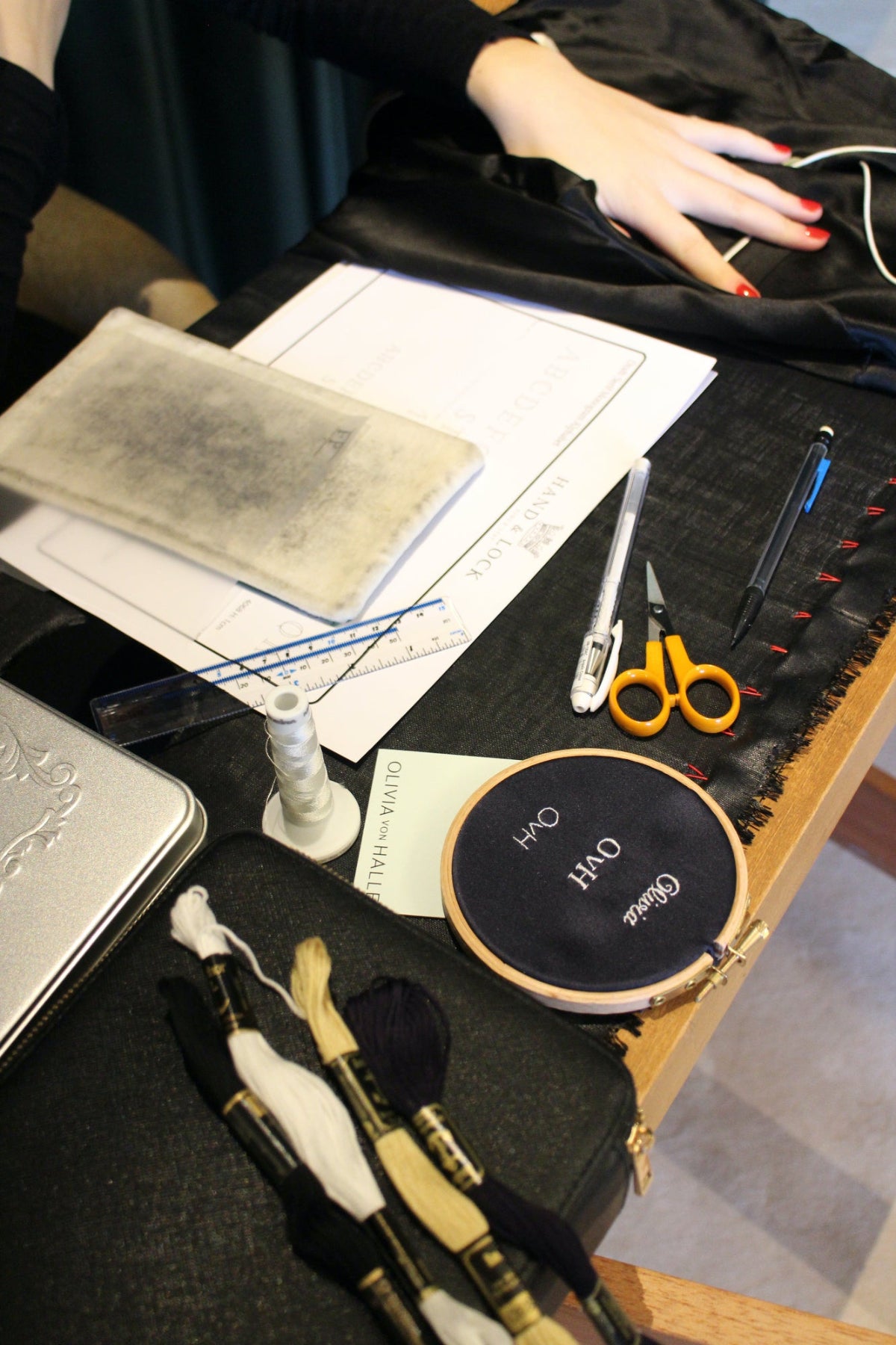 Olivia von Halle X Matches Fashion - Hand Embroidery Monogramming Event