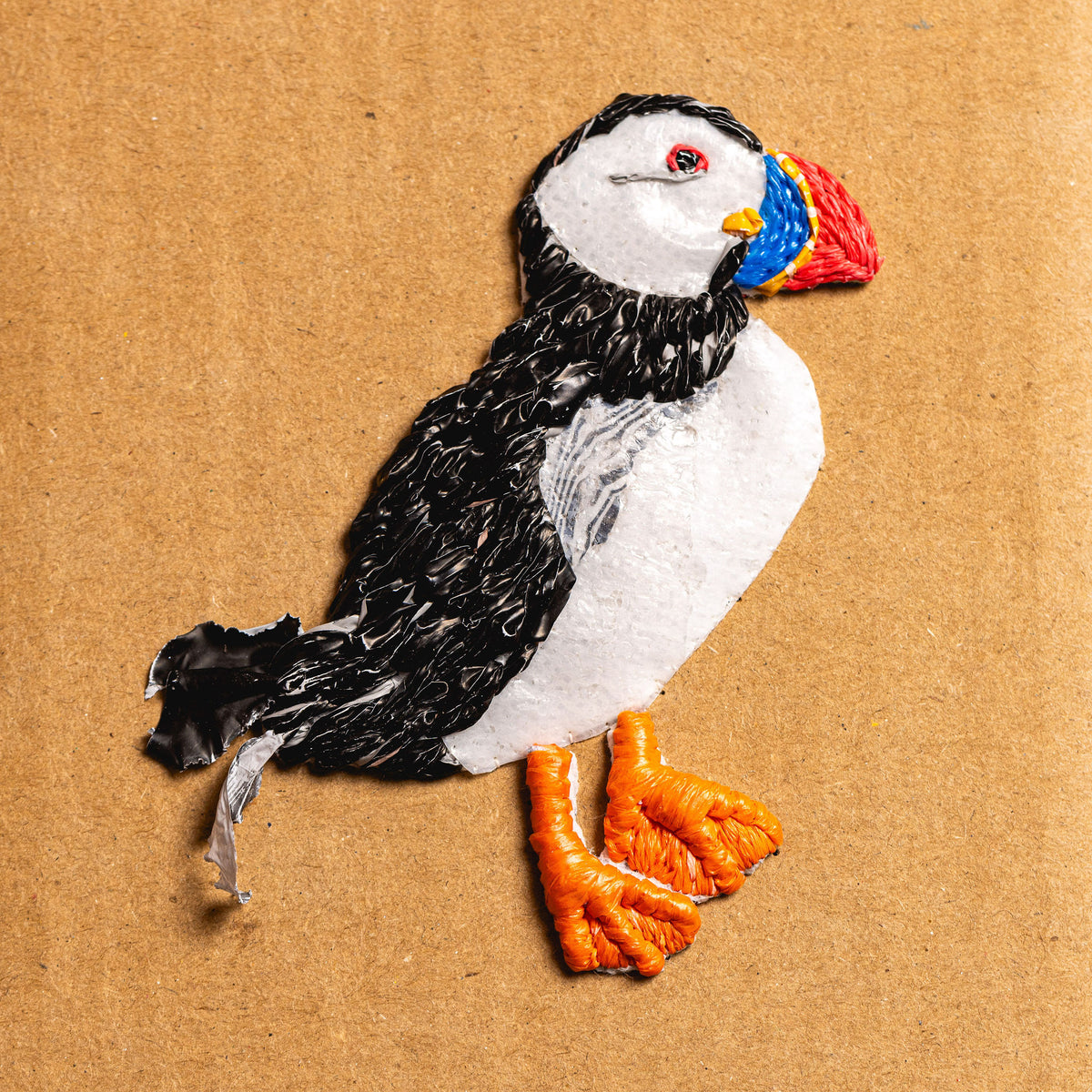 Percy the Puffin Guest Tutor Upcycling Embroidery Course with Jenna Riddell
