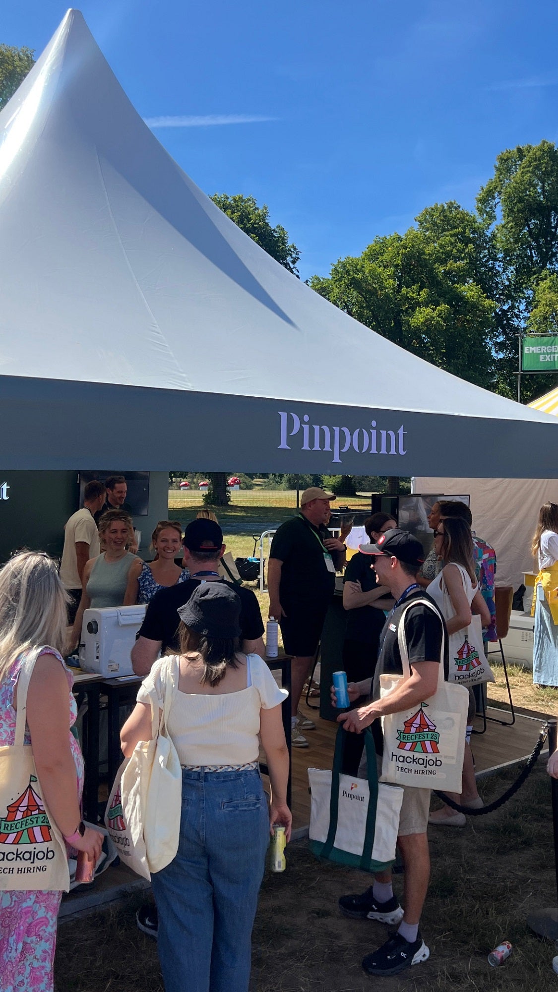 Pinpoint at RecFest Bespoke Machine Embroidery Monogramming Event