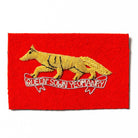 Queens Own Yeomanry Beret Badge (Running Fox) - Red
