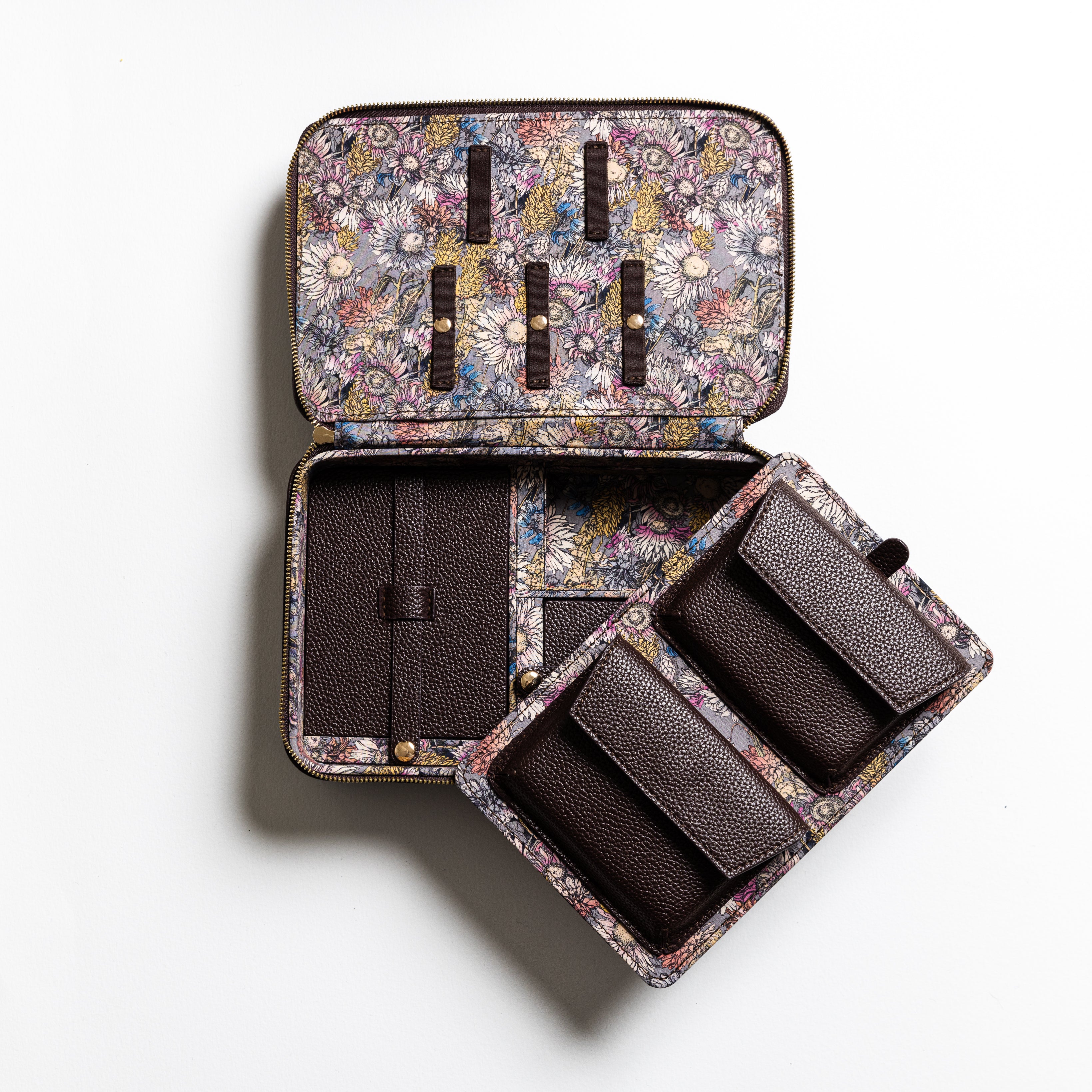 1767 Autumn Floral Chocolate Embroidery Case (14792392343930)