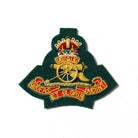 Royal Artillery Gun Beret Badge - Green/ Kings Crown