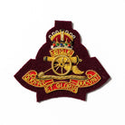Royal Artillery Gun Beret Badge - Maroon/ Kings Crown
