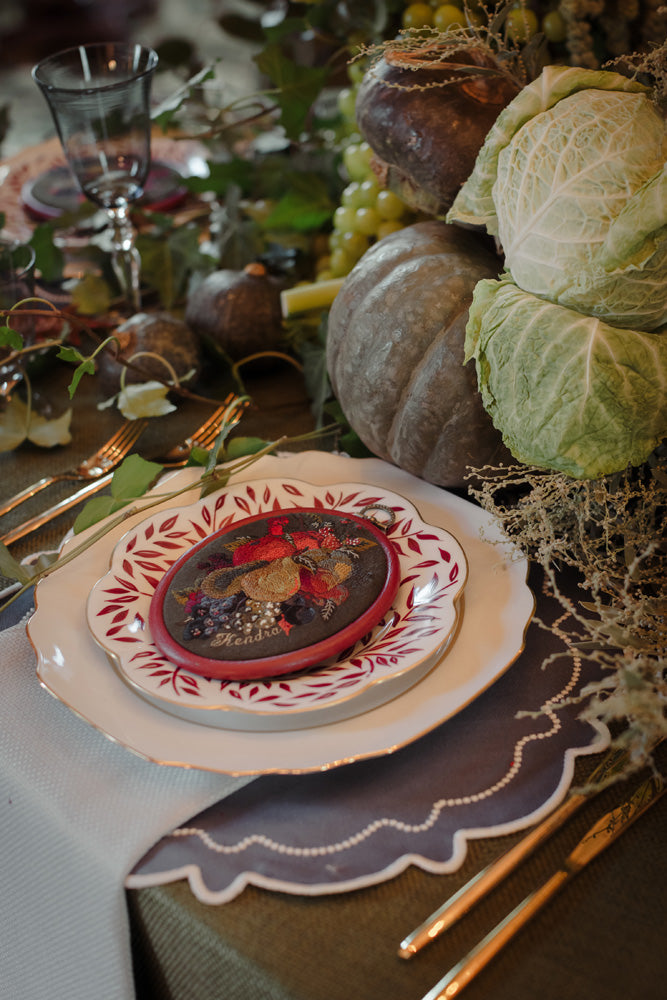 Ruth Kaye Design Thanksgiving Bespoke Embroidered Project