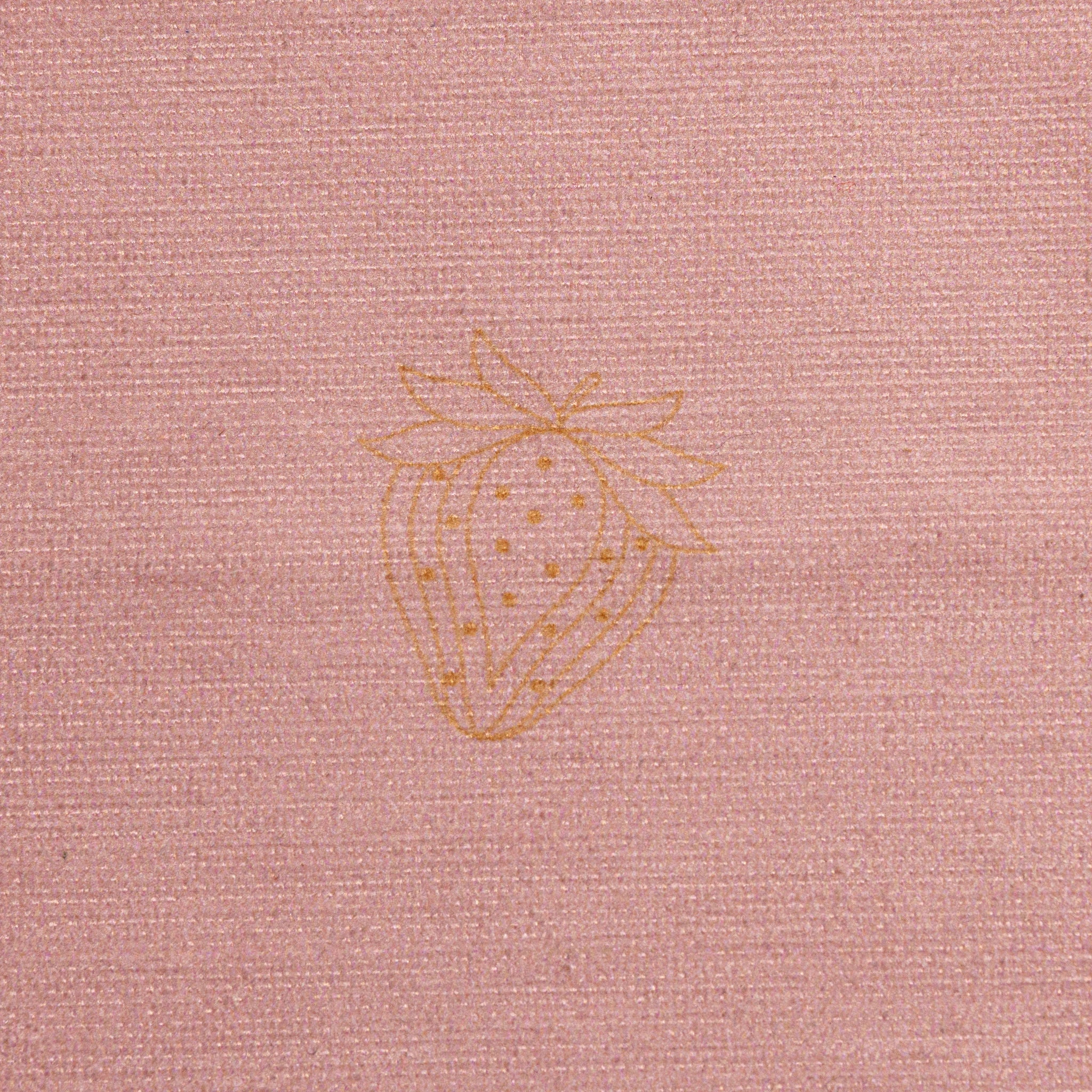 The Strawberry Kit - Strawberry design on a pink fabric background