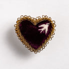 Sailors Heart Hand Embroidered Brooch