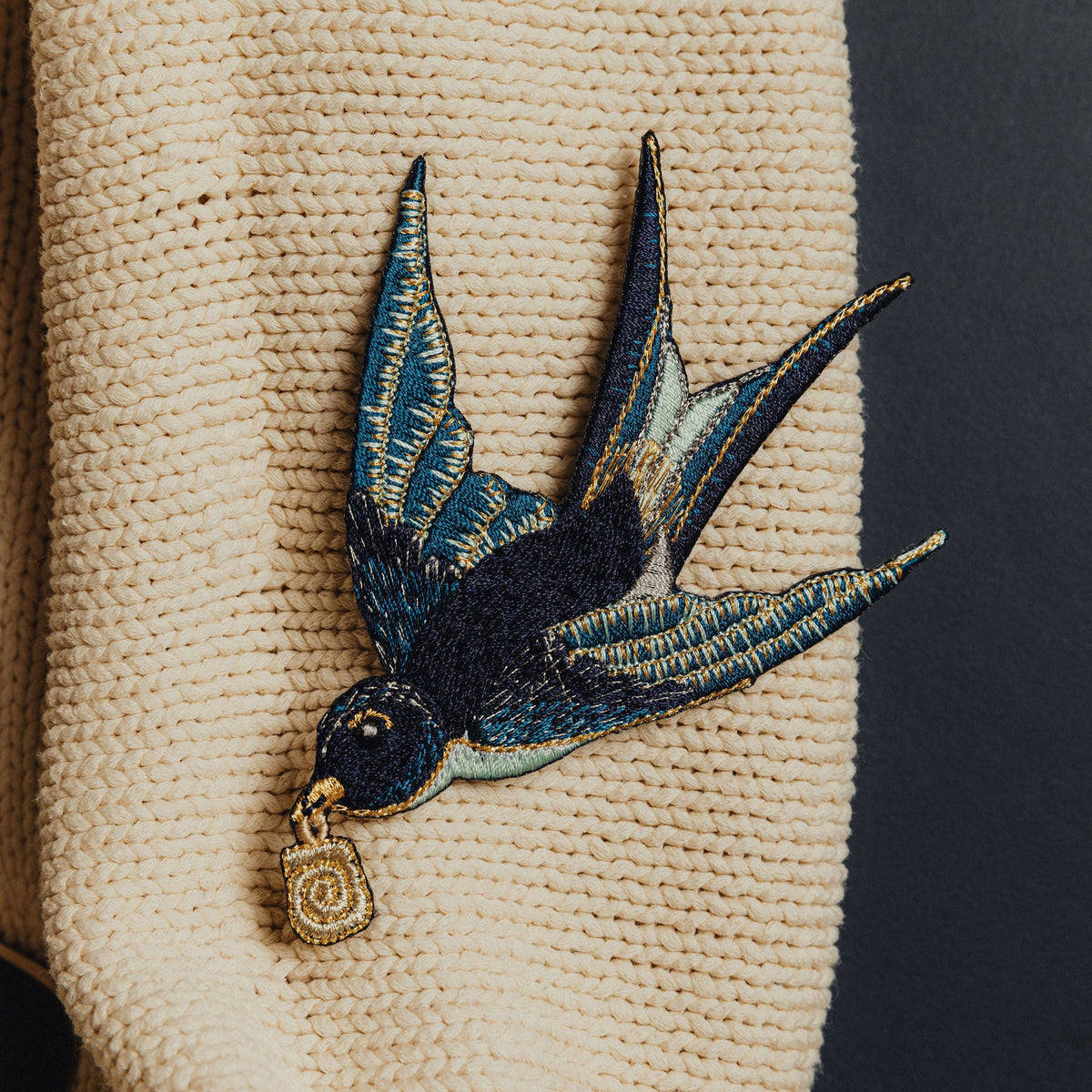 Sailors Swallows Embroidered Patch Set 