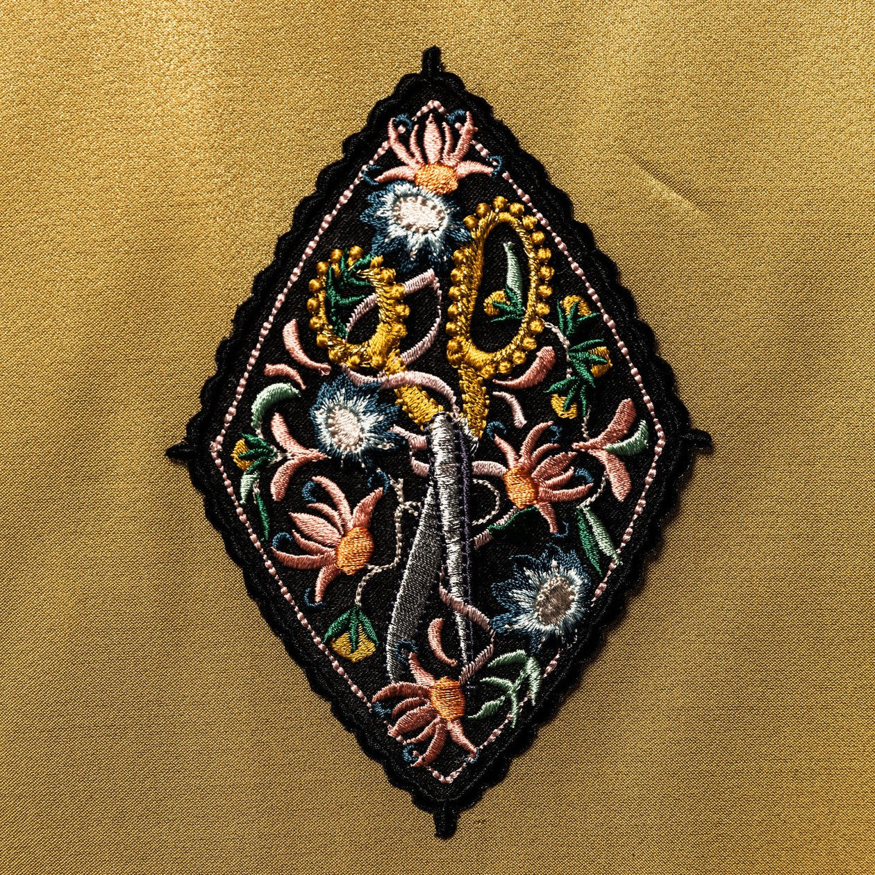 Scissors World Embroidery Day Patch 2025