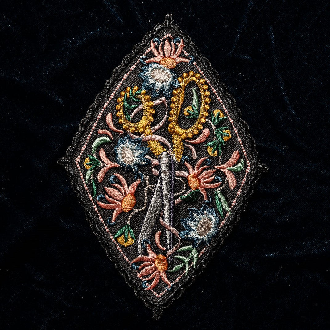 Scissors World Embroidery Day Patch 2025
