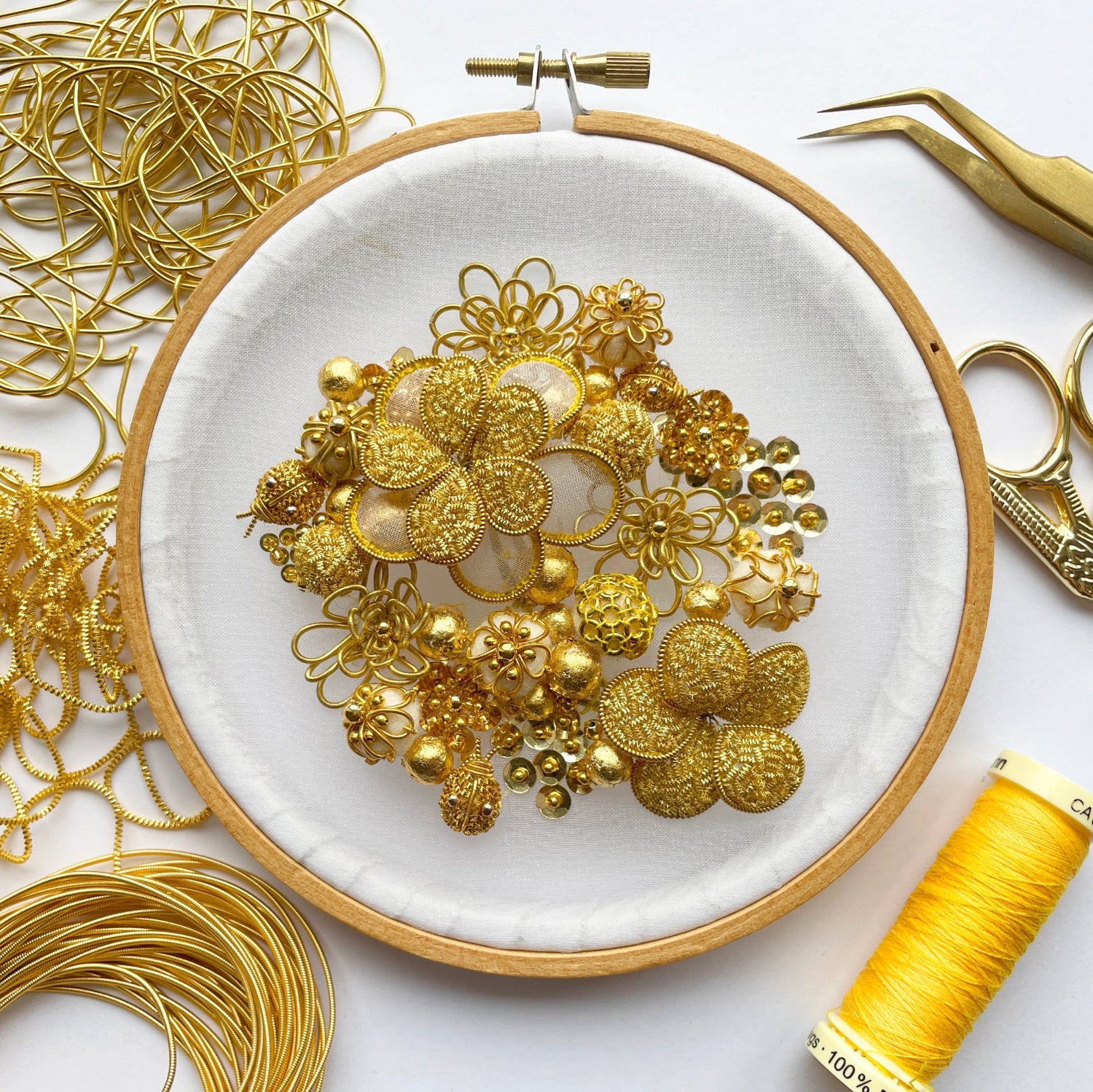 Sculptural Goldwork Embroidery with Amy Tang