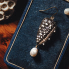 Seashell Hand Embroidered Earrings 