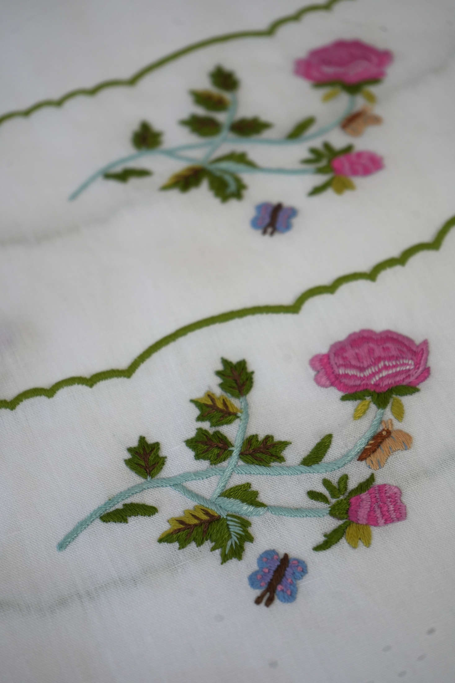 Vintage Napkin Recreation Bespoke Hand Embroidery Project