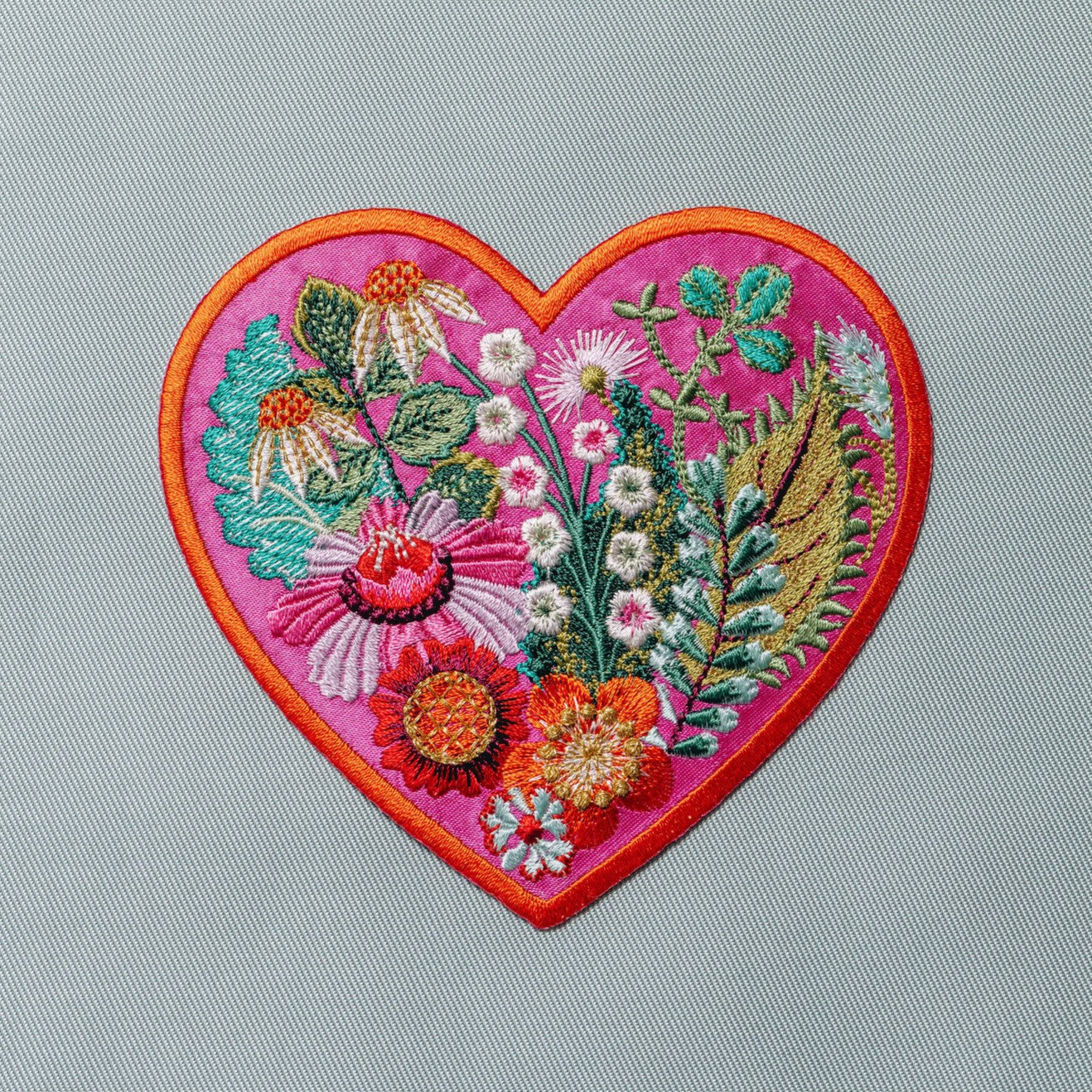 Studio Coverdale Collaboration - Garden Party Heart Embroidered Patch