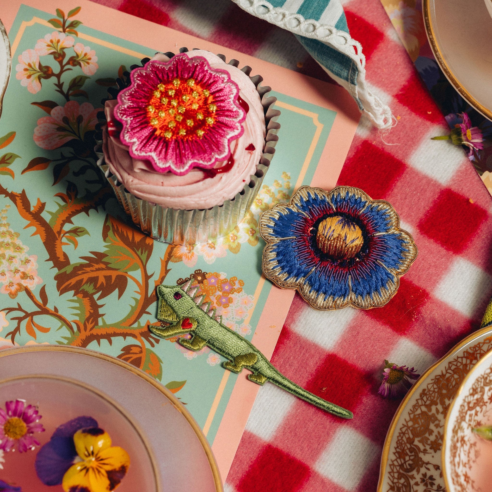 Studio Coverdale Collaboration - Hand Embroidered and Machine Embroidered Accessories