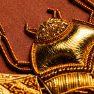 Sunlit Scarab - Goldwork Hand Embroidery Class - Hand and Lock 