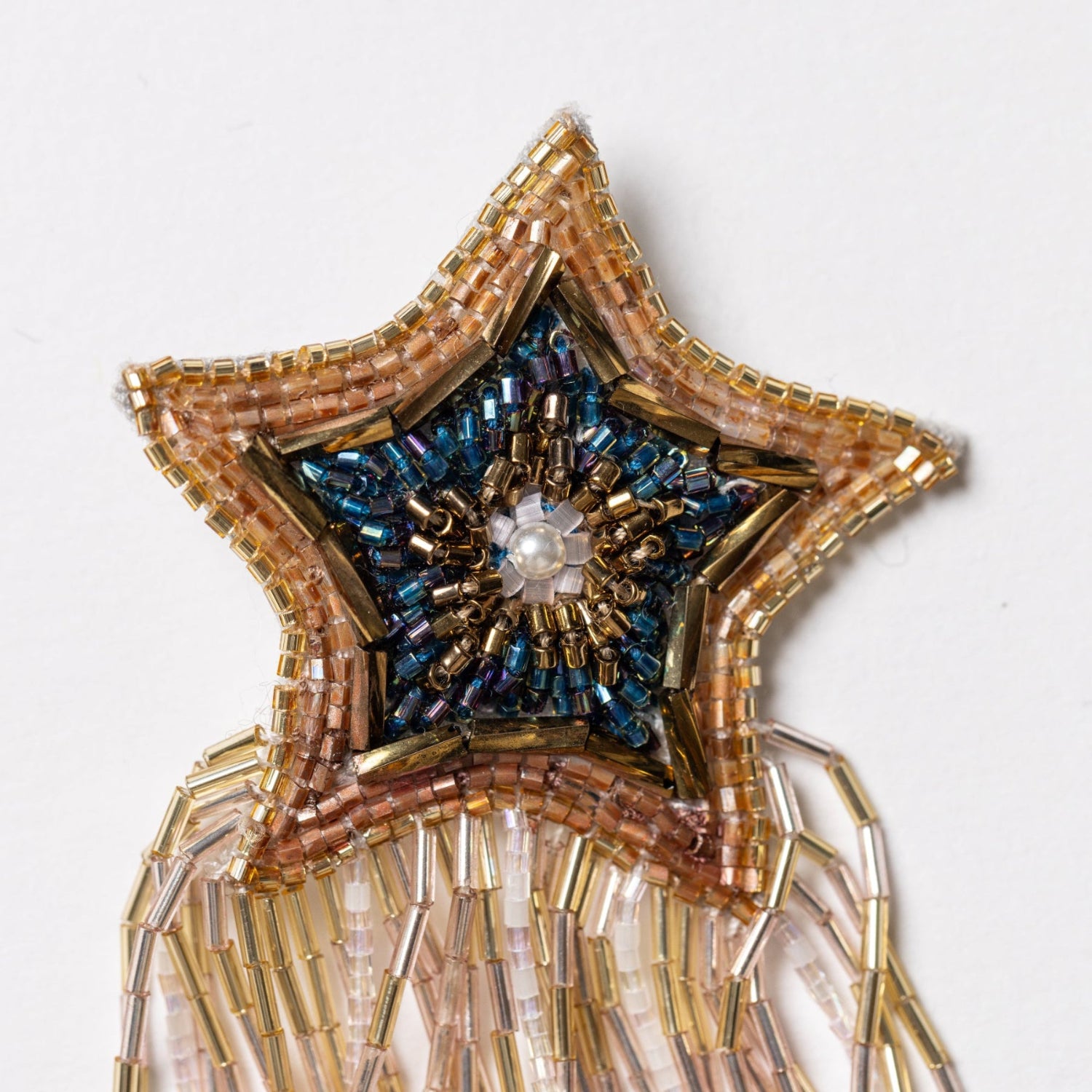 Supernova Fringe Seed Bead Earrings Supernova Fringe Seed Bead Earrings
