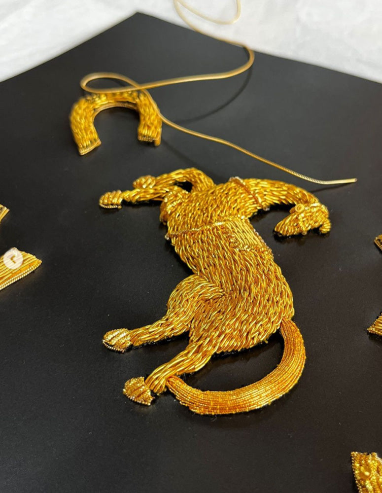 Swaine Bag Bespoke Goldwork Hand Embroidery