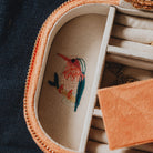 The Birds of Paradise Box - Embroidered Jewellery Box 
