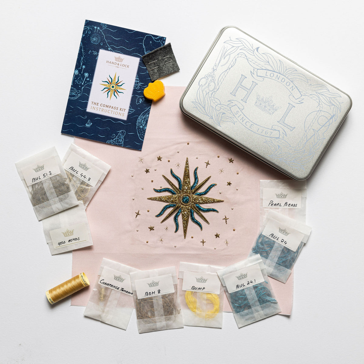 The Compass Goldwork Embroidery Kit 