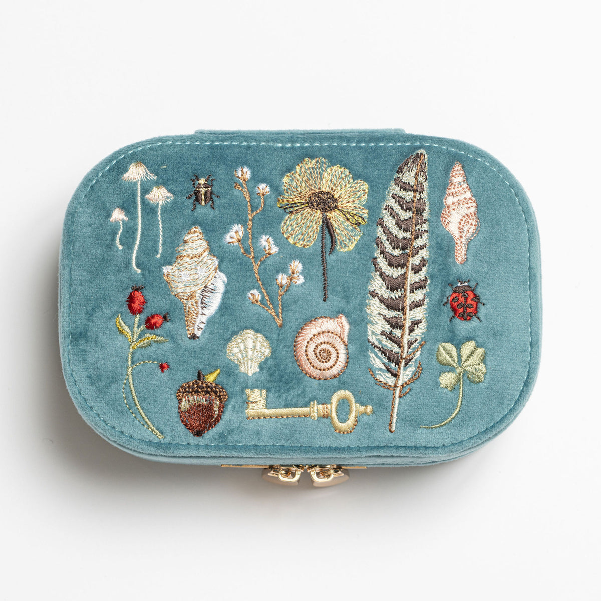 The Curiosity Box - Embroidered Jewellery Box 