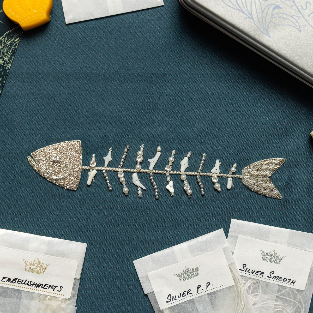 The Fishbone Goldwork Embroidery Kit 