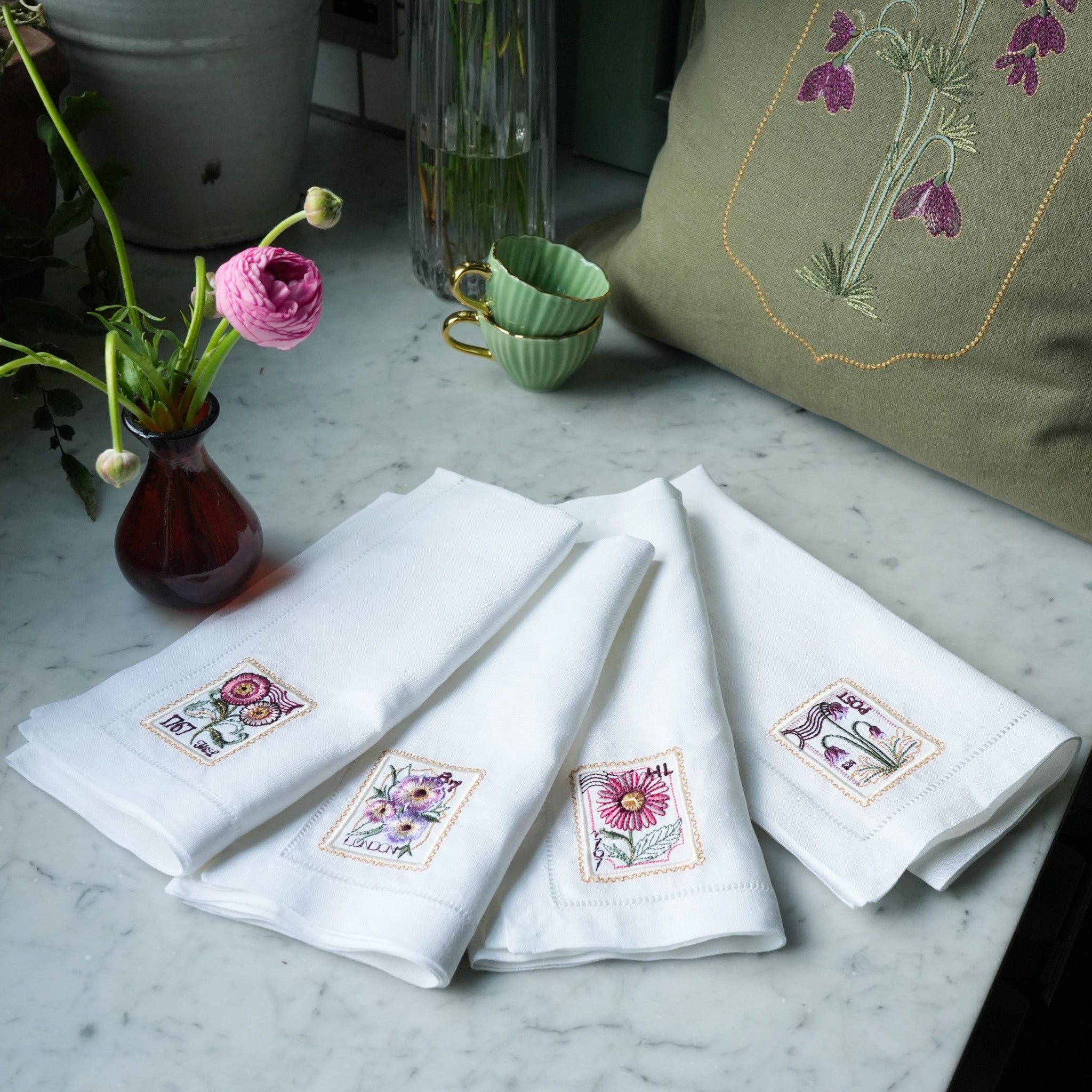 The Floral Dispatch Napkin Set (8540553707779)