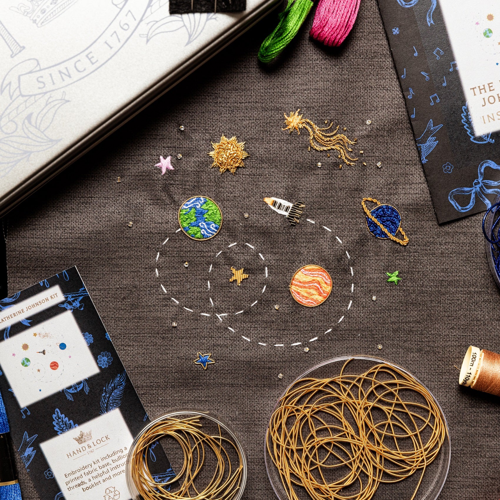The Katherine Johnson Goldwork Embroidery Kit