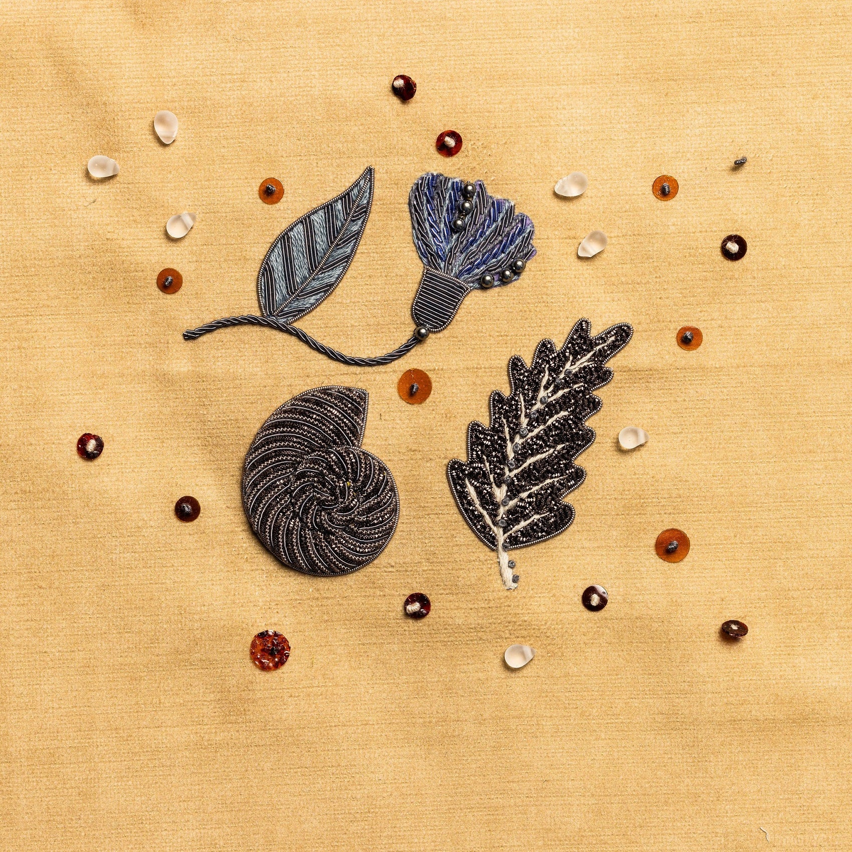 The Mary Anning Goldwork Embroidery Kit