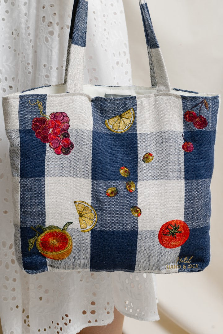 The Picnic Tote Machine Embroidered Tote Bag