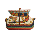 The Ship Embroidered Patch - The Bayeux Tapestry Collection