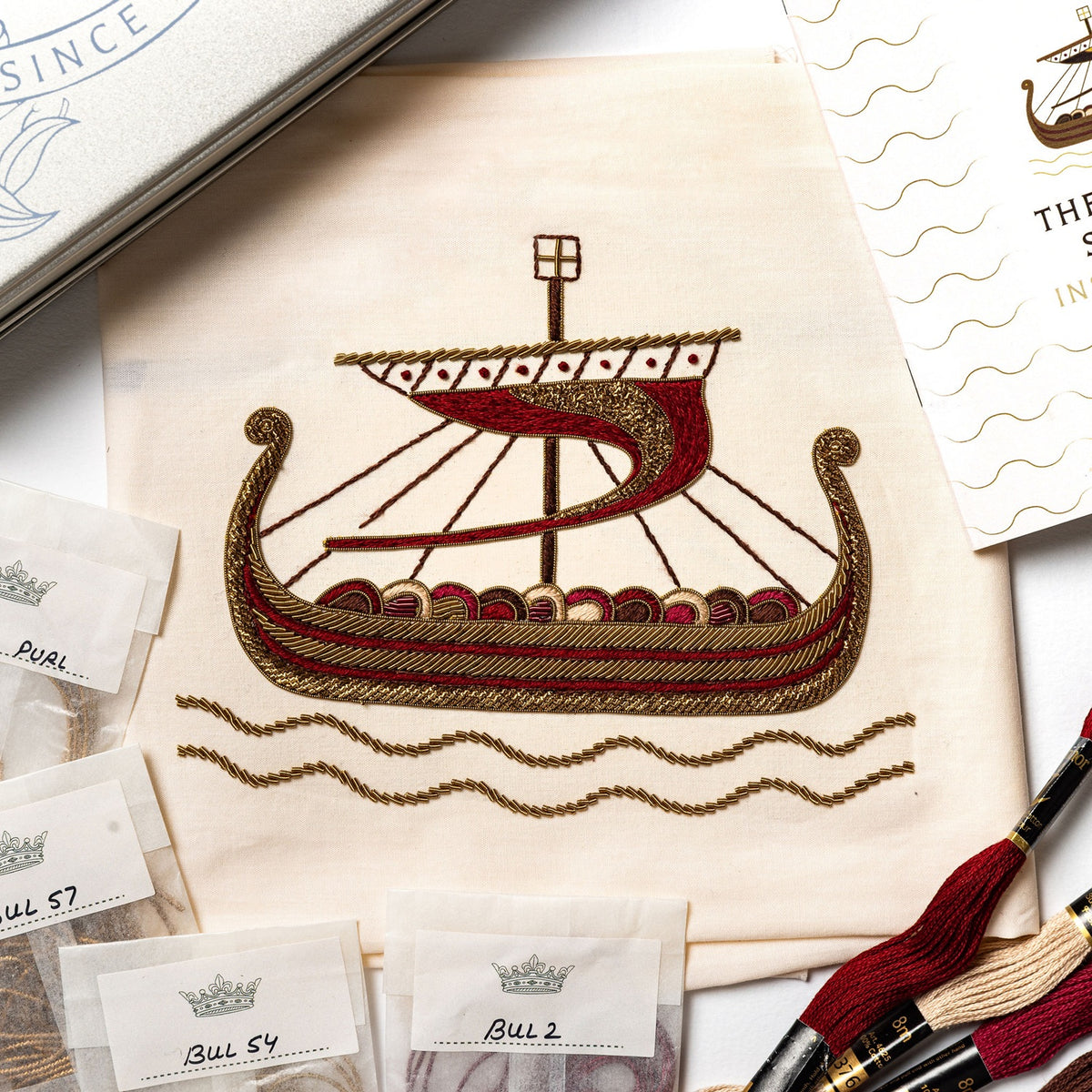 The Ship Goldwork Embroidery Kit - The Bayeux Tapestry Collection