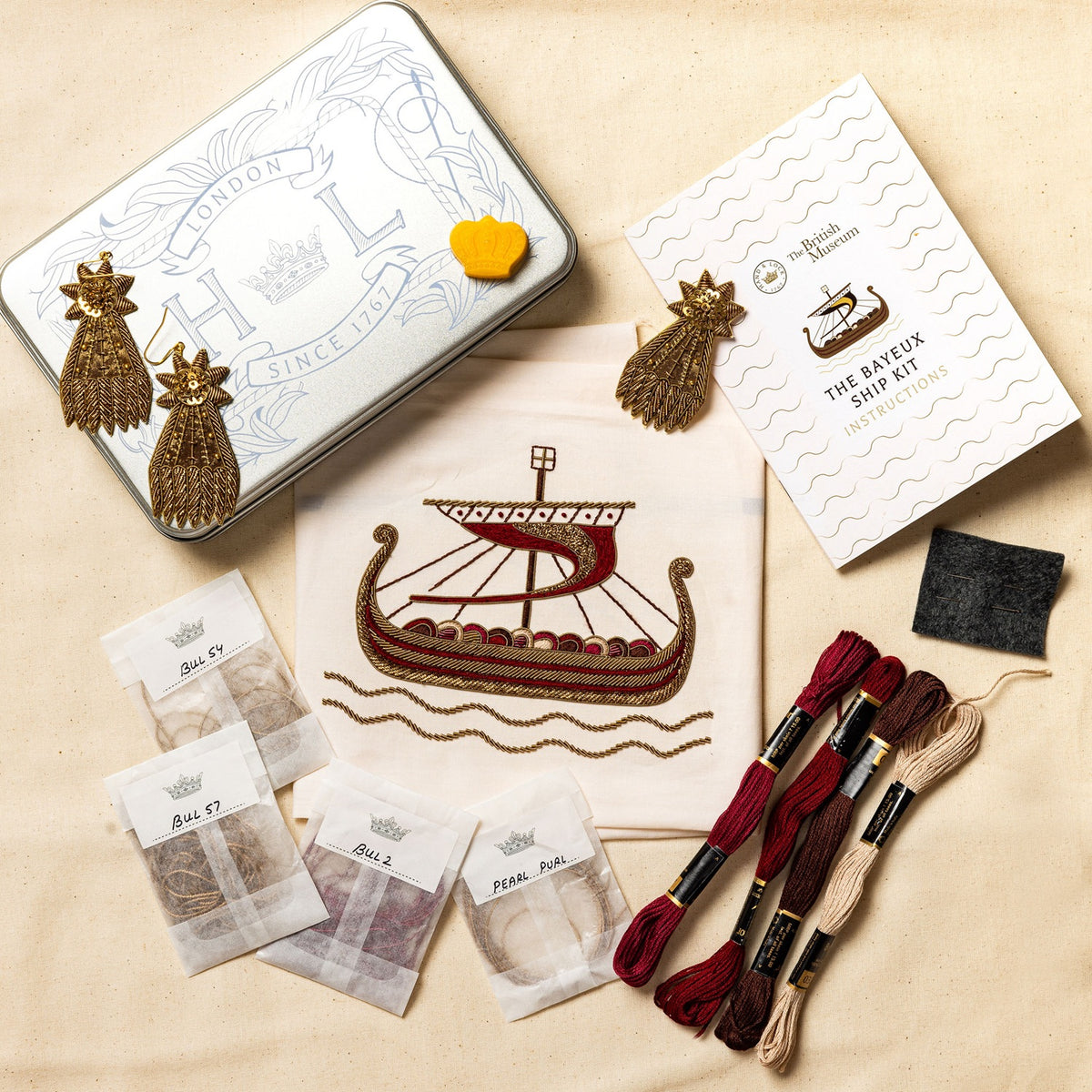 The Ship Goldwork Embroidery Kit - The Bayeux Tapestry Collection 