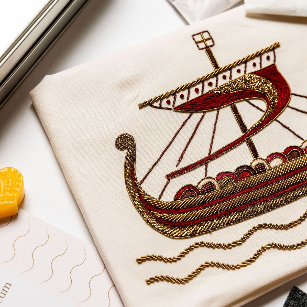 The Ship Goldwork Embroidery Kit - The Bayeux Tapestry Collection