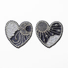 The Silver Collection - The Embroidered Astrologers Heart Patch Set