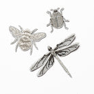 The Silver Collection - The Embroidered Insect Patch Set