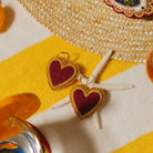 The Striped Heart Earrings (8707172729091) (8707180822787)