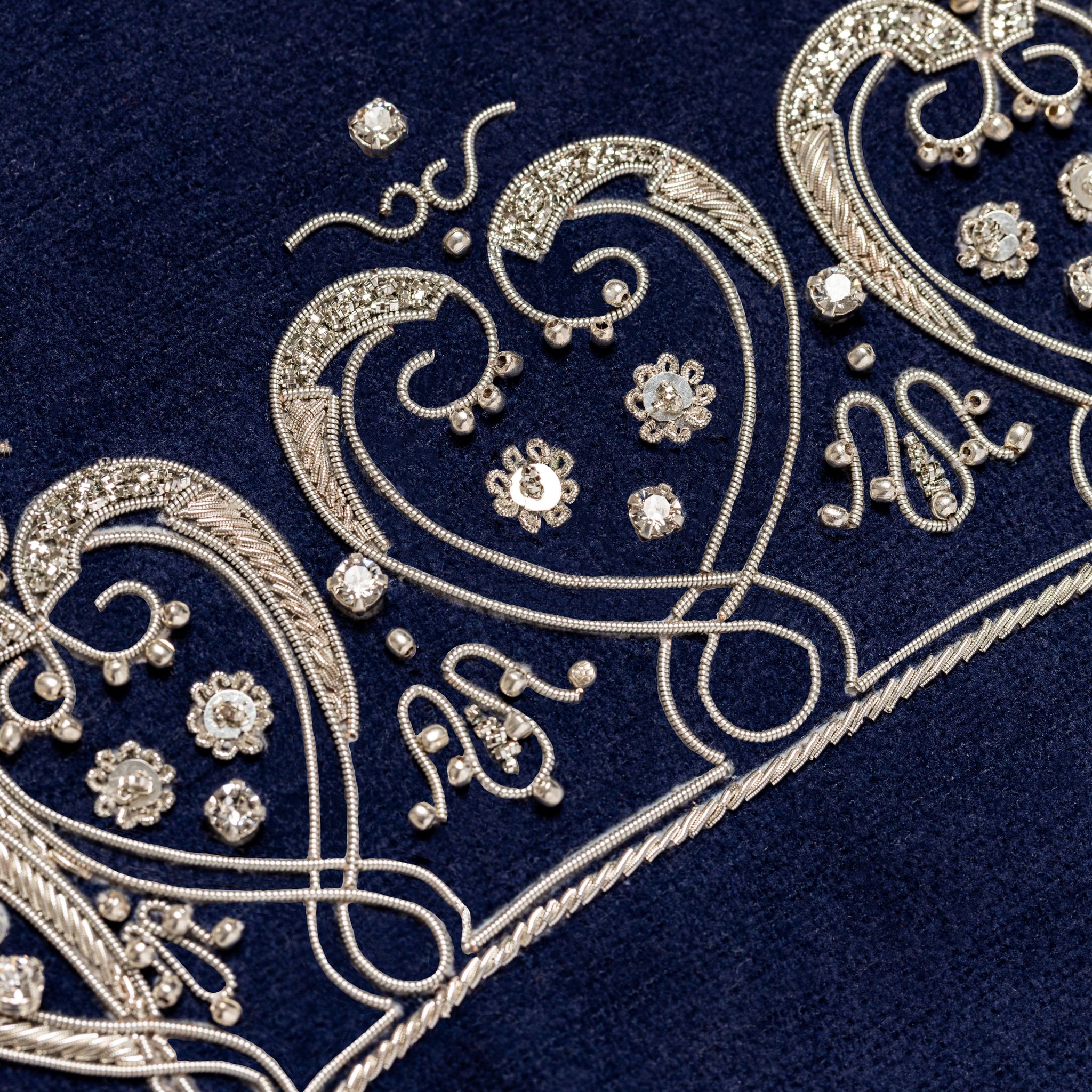 The V&A Goldwork Tiara External Embroidery Course with Cartier