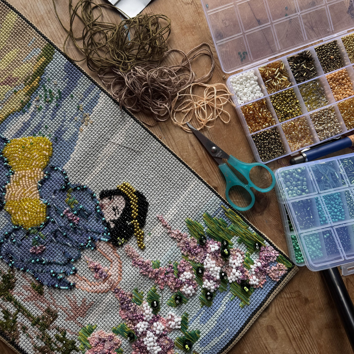 Transforming Vintage Embroidery into Contemporary Art with Madelaine Atkinson 