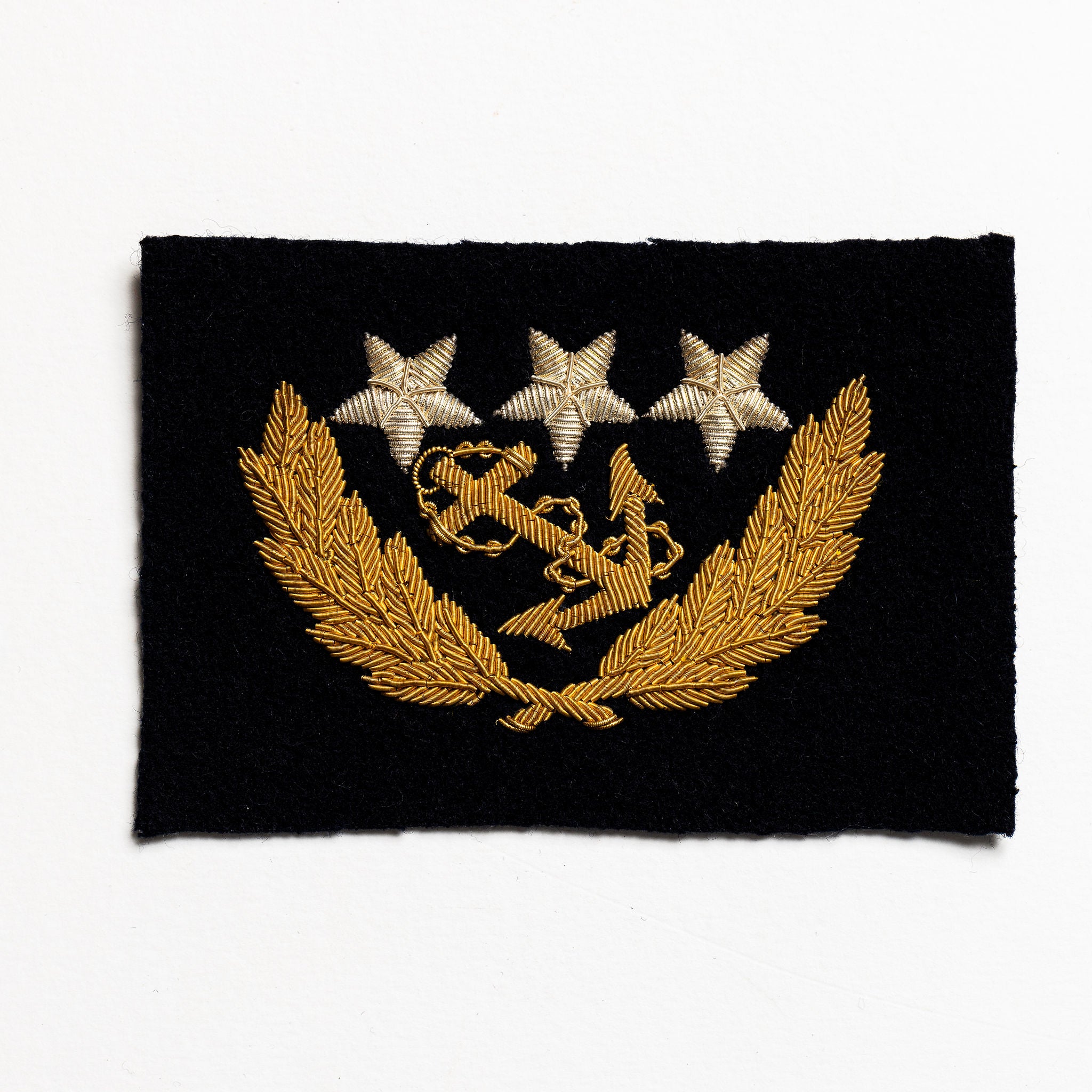 US Confederate Navy Captains Cap Badge