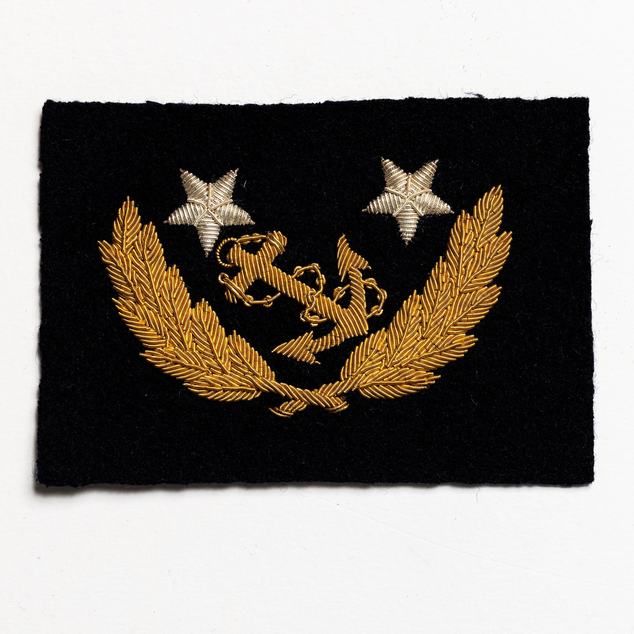 US Confederate Navy Commanders Cap Badge