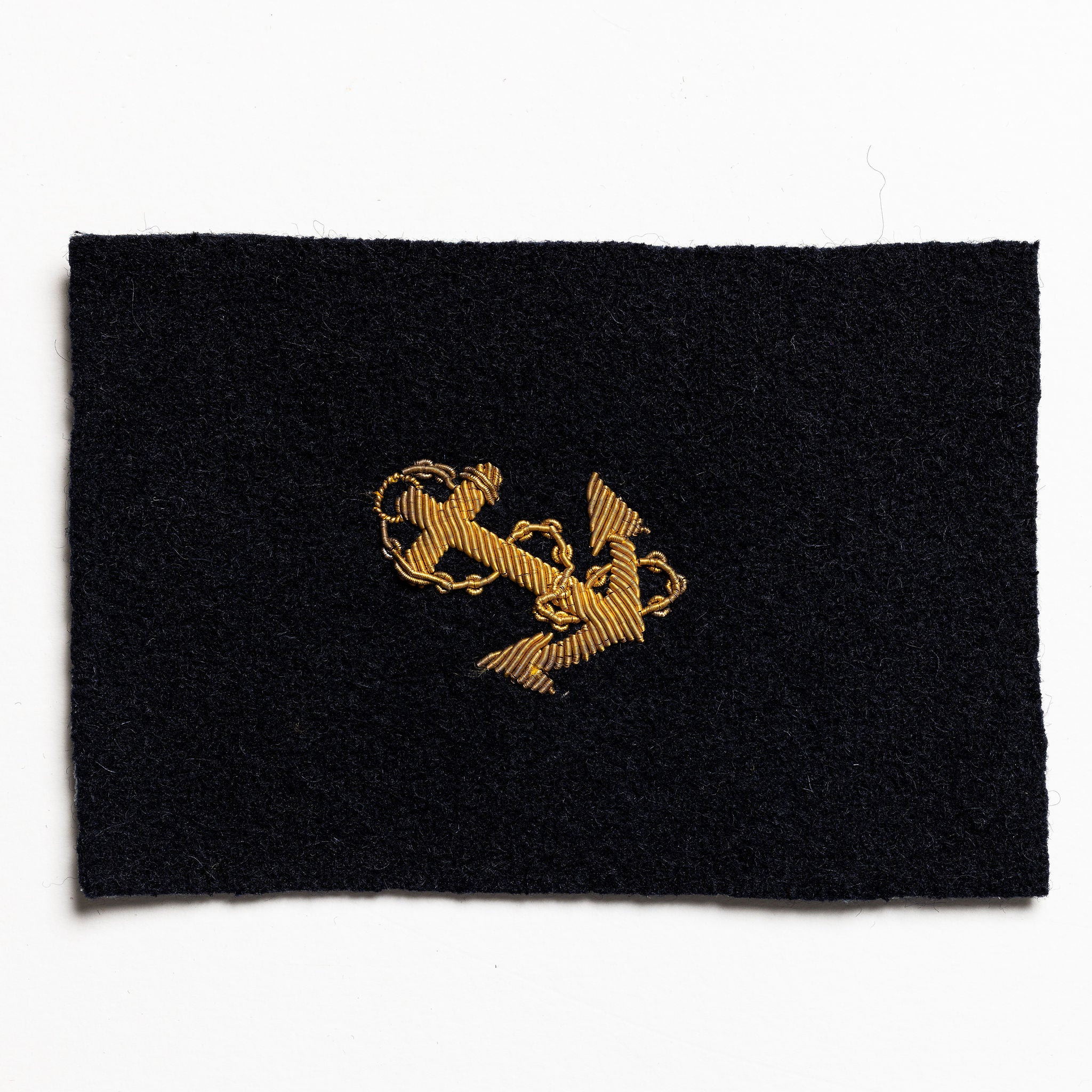 US Confederate Navy Past Midshipmans Cap Badge