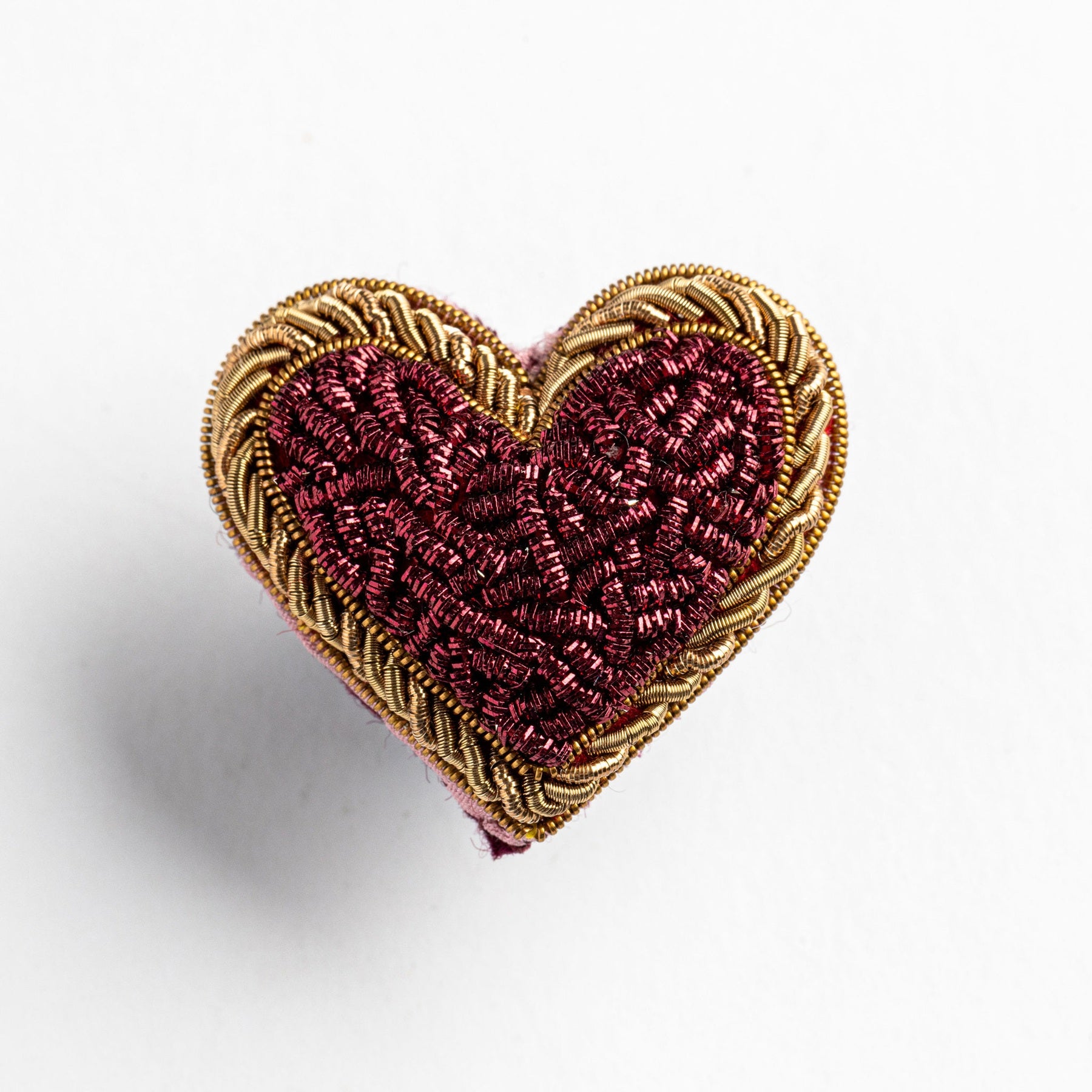 Valentines Heart Brooch Goldwork Kit - Valentines Collection 2026