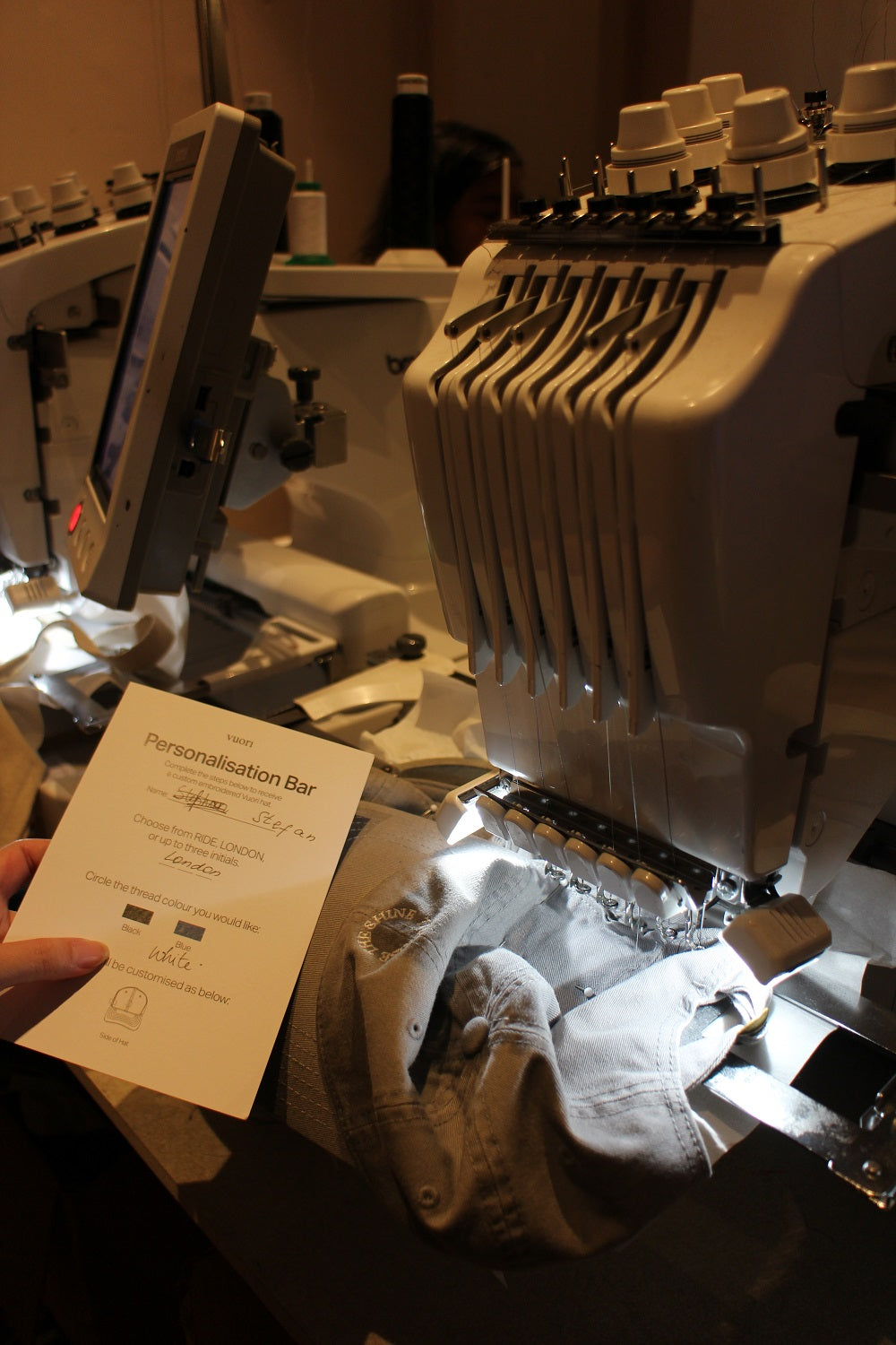 Vuori x Psycle Bespoke Machine Embroidery Event