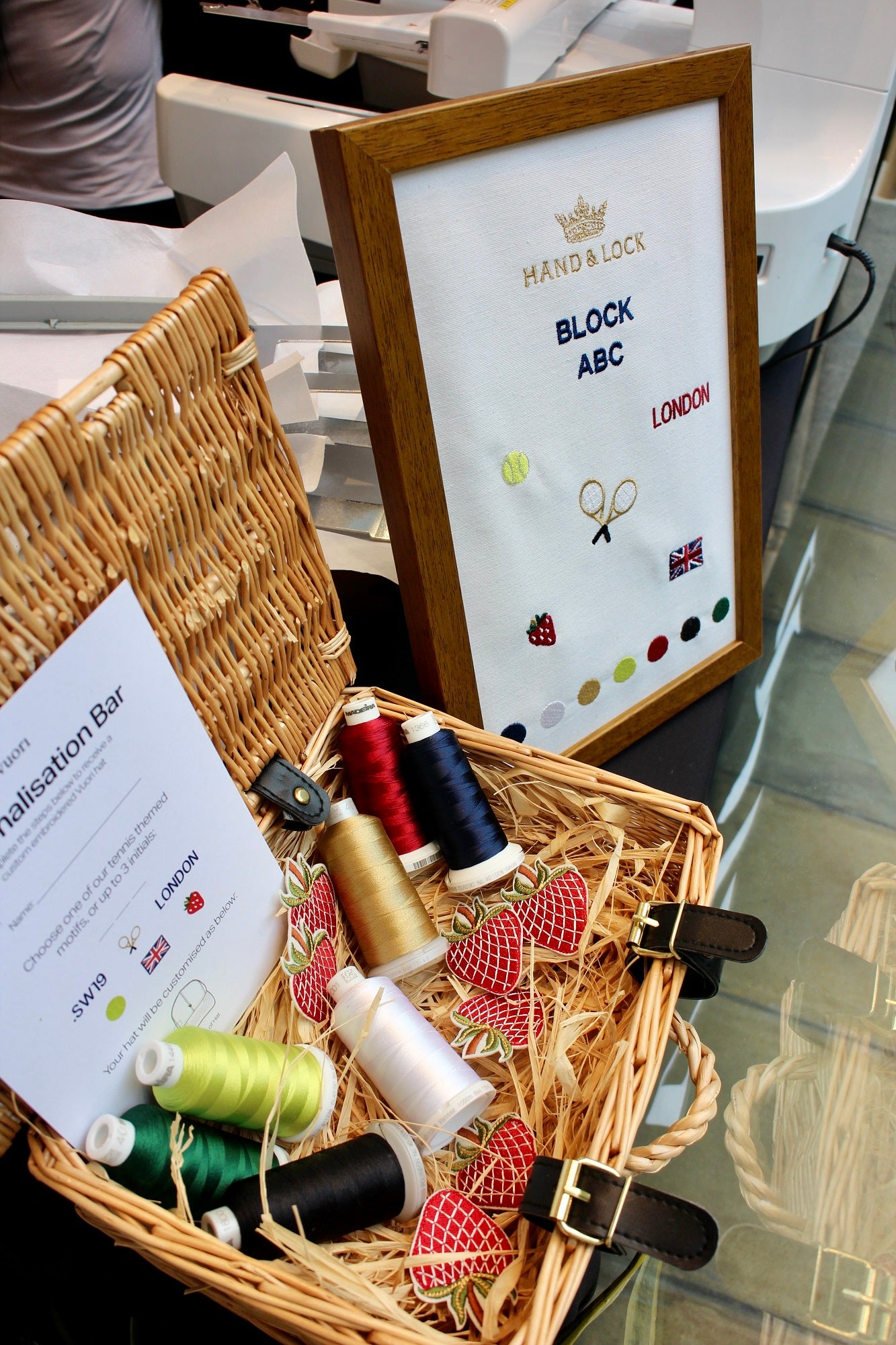 Vuori x Wimbledon Bespoke Machine Embroidery Event